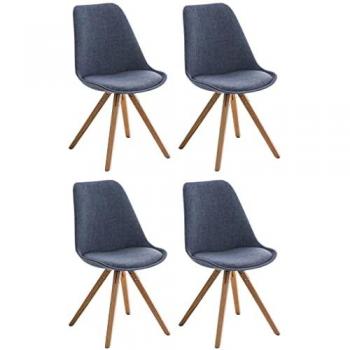 Sedie QuadraBlu Naturale Pegleg 4 unici