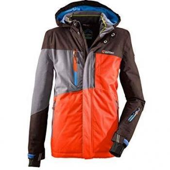 Killtec Orange Skijacke für Jungen Laurin Jr. – Wasserdichtes Snowboard‑Wear (164 cm)