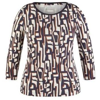 RABE 3/4-Arm-Shirt, grafisches Muster