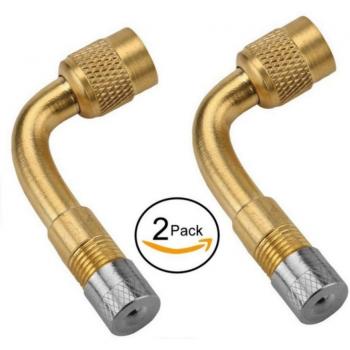 Valve Schrader 90° avec adaptateur d'extension