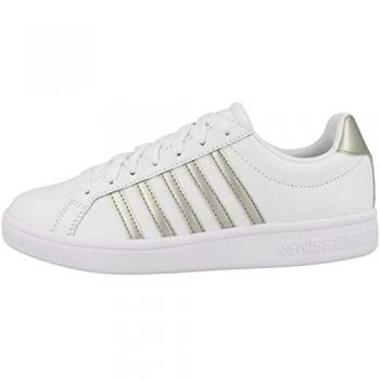 K-Swiss Tiebreak Court Sneaker Bianco / Champagne Gold EU 37