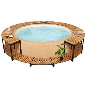 VidaXL Contorno per Spa 273x53 cm in Legno Massello d'Acacia