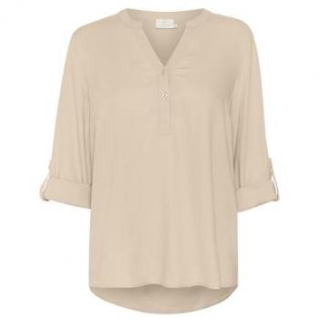 Blouse manches longues femme KAFFE Milia bleu marine
