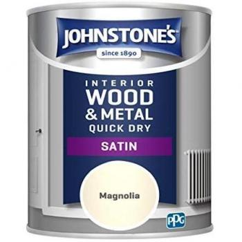 Johnston's For Interior Wood & Metal Quick Dry Satin Paint 750ML All colours