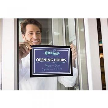 Marco Informativo Magnético A4 Negro