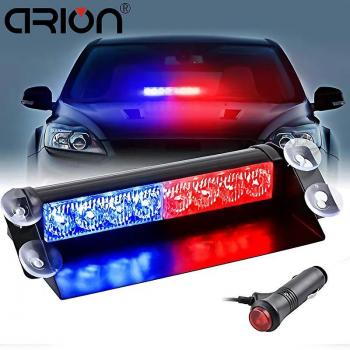 Ems 8LED Red & Blue Warning Light