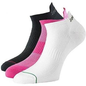 1000 Mile Women's Ultimate Low Cut Double Layer Moisture Wicking Trainer Socks (Hot Pink Cotton, UK 3-6)