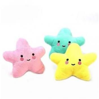 Juguetes para Mascotas Estrella y Nube 12cm, Pack de 2, Anti-mordedura