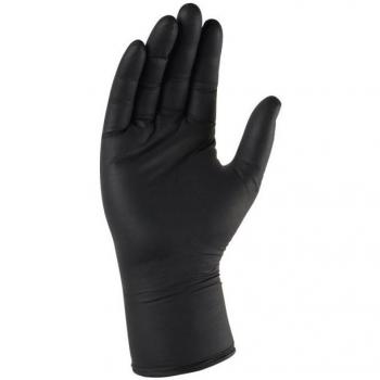Gants jetables nitrile noir, taille 6/7, boîte de 100 pièces – Singer Frères