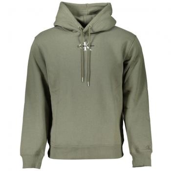 Stylish Green Hooded Fleece Sweatshirt