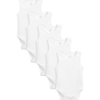 Nächster Weiß 5‑Pack Babyschultern‑Bodies
