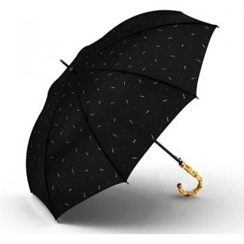 Semi-Automatic Black Parasol for Women