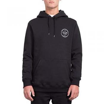Volcom General Stone P/O Sweat à Capuche Coupe Basique Homme, Noir, FR : M