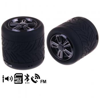 Enceinte Bluetooth en forme de roue, lecteur de cartes Micro SD, mains libres, 3 W