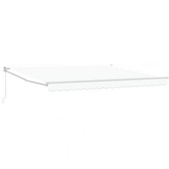 Auvent rétractable vitaXL Blanc 400x300 cm polyester et aluminium