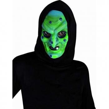Maschera da Strega Taglia Unica con Cappuccio