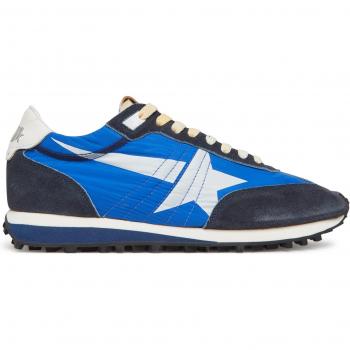 Golden Goose Low Top Running Sneaker – Blau, Suede Upper, 42 EU