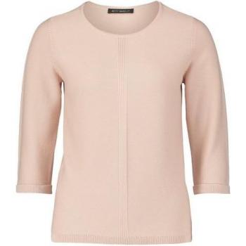 Betty Barclay Pullover mit feiner Stickerei und Rippbündchen