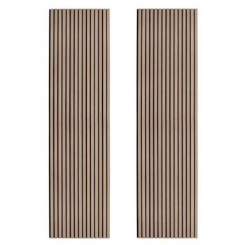 Lattes Acoustiques Noyer Clair pour Mur ou Plafond