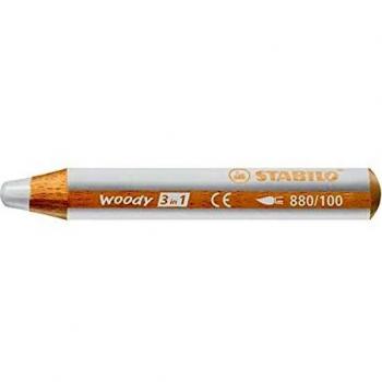 Crayons de couleur STABILO Woody Rond Blanc