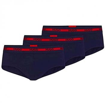 Men’s Hugo Slips – 3 Pack, elastischer Bund, dunkelblau, XL