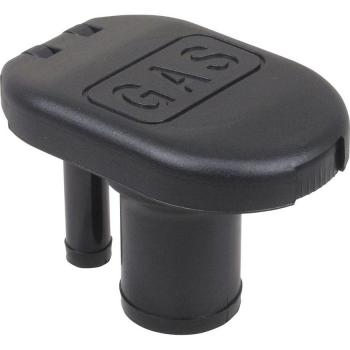 Straight Gas Fill/Vent in Black (Part Number: 1319DPGBLK), Perko, for 1-1/2 Inch Hose