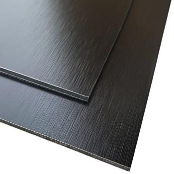 Plaque Rigide Aluminium Composite Noir-Cuivre 3 mm