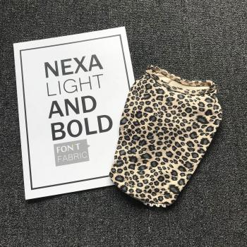 Traje de Algodón con Estampado de Leopardo