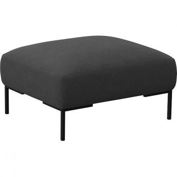Kaltschaumpouf „Sava“ – Grau (Shark) von FLEXLUX – Maße 98 x 45 x 81 cm