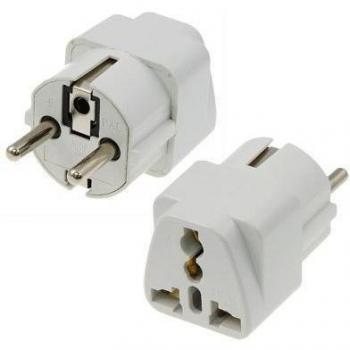 Adaptateur prise internationale R-U/USA/Asie/Australie/Proche-Orient vers prise européenne