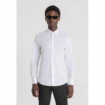 Camisa Súper Ajustada Milano en Algodón Popelina