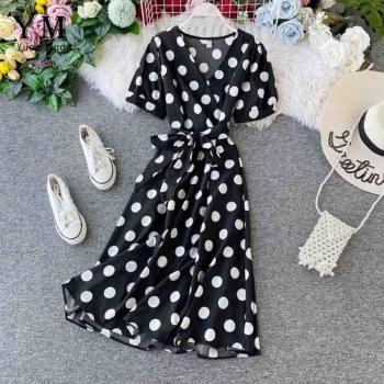 Polka Dot Bandage Dress for Ladies