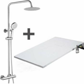 UltraSottile Doccia Stano 70x120 + Finitura Cromata