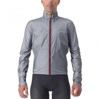 Castelli Tempesta Lite Jacket Leichte, atmungsaktive Regenjacke L grau