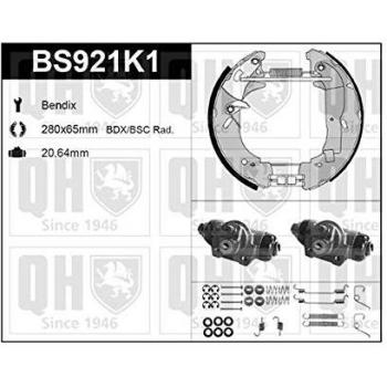 QUINTON HAZELL Trommelbremsbacken BS921K1