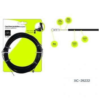 Protector de Frinos XC-2622 – Kit de 2 cables traseros con funda