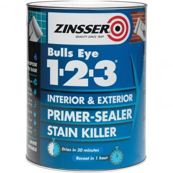 Zinsser 123 Bulls Eye Primer/Sealer Paint 1 L