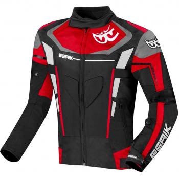 Giacca Impermeabile Berik Torino Evo Moto Nero Rosso 50