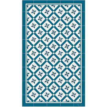 Alfombra Vinilada DobleUve Azul 24 47x80
