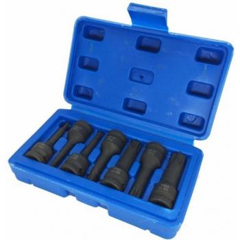 Pack 7 Embouts à Douille Impact 3/8 – Pilote Métrique, Étoile, Torx, Hex, Spline