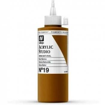 Vallejo : Studio Acrylic Paint : 200ml : Raw Sienna