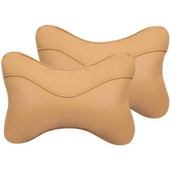 Coussin appui-tête pour voiture, oreiller de soutien en forme d'os, 2 pièces en coton Pp