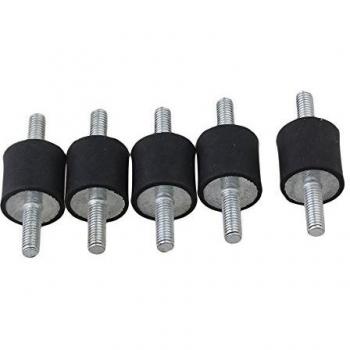Bloc silencieux anti‑tremblement 6 mm, ensemble de 5 supports avec vis double extrémité
