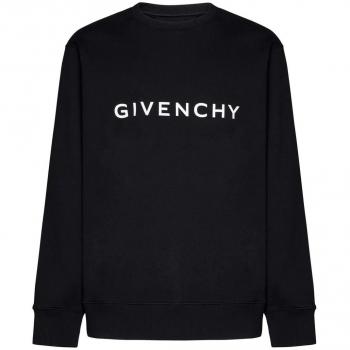Givenchy Black Logo Print Sweatshirt