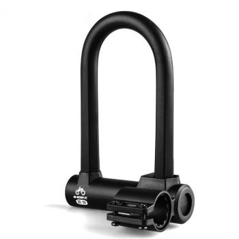 CycleSafe U Lock Bike Security System with Heavy Duty Steel Cable for MTB Road Bicycles