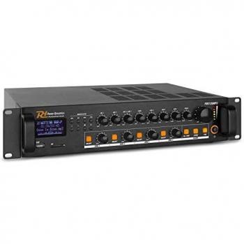 Power Dynamics PDV120MP3 4-Zonen Mischer (Verstärker), Stereoverstärker, Schwarz