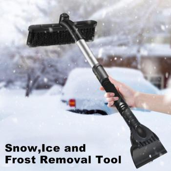 SnowSweep Flex: Extendable Windshield Brush & Scraper