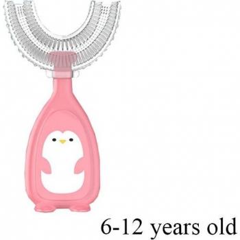 Cartoon Pattern 360 Degree U-Shape Toothbrush for Kids (2-12 Years)