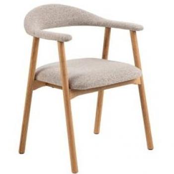 Ebuy24 Esszimmerstuhl Addi 2er-Set – Armlehnen-PU Kunstleder (Braun)