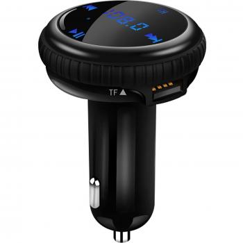 Bluetooth Car FM Transmitter with GPS and Dual USB Charging Ports